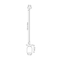 Emibig EGO 1-lichts hanglamp - Wit metaal