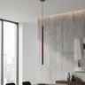 Mooier Thuis - Selter hanglamp 1-lichts bordeaux hanglamp met buisvorm - metaal