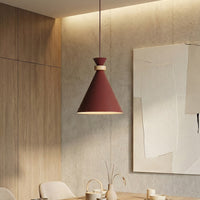 Zero hanglamp hout 1-lichts bordeaux