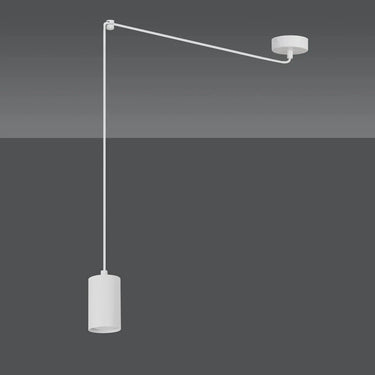 TRAKER 1-lichts railspot hanglamp - Wit