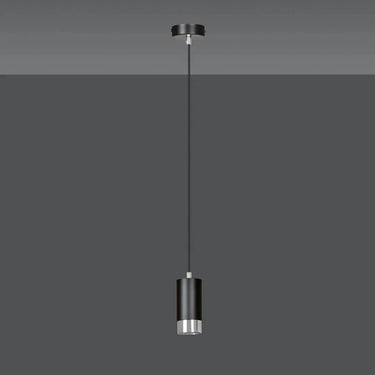 FUMIKO 1-lichts hanglamp - Zwart Chroom