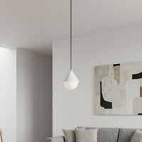 Giro hanglamp wit glas 1-lichts