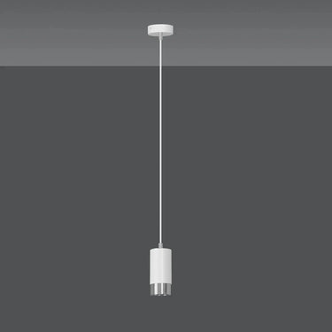 FUMIKO 1-lichts hanglamp - Wit chroom