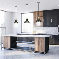 Emibig IBOR 1-lichts hanglamp - Zwart metaal
