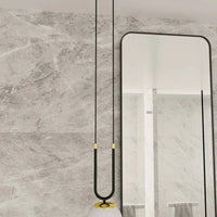 Emibig GLAM 1-lichts hanglamp – Wit/zwart