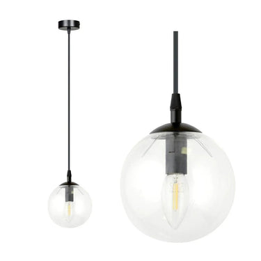 COSMO 1-lichts hanglamp - Helder glas