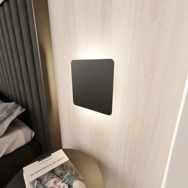 FORM 1-lichts wandlamp - Zwart vierkant