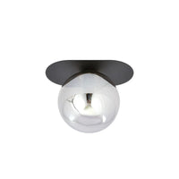 PLAZA 1-lichts plafondlamp - Smoked glas - afbeelding 2