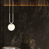 Mooier Thuis - GLAM 1-lichts hanglamp - Wit glas hanglamp met ronde bol - 15 cm breed