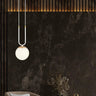 Mooier Thuis - GLAM 1-lichts hanglamp - Wit glas hanglamp met ronde bol - 15 cm breed