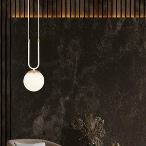 GLAM 1-lichts hanglamp - Wit glas