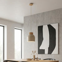 Vigo hanglamp hout 1-lichts mokka
