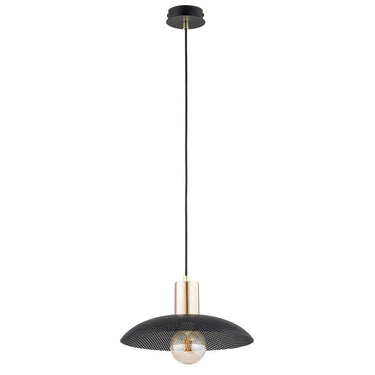 SPIRIT 1-lichts hanglamp - Zwart geperforeerd