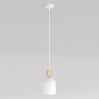 Mesi hanglamp hout 1-lichts wit