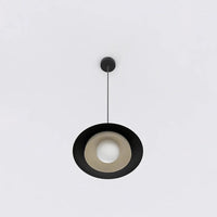 Emibig SKIN 1-lichts hanglamp - Wit glas - Zwart frame