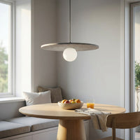 Calma hanglamp wit glas 1-lichts grijs