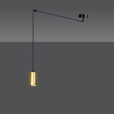 TRAKER 1-lichts hanglamp - Zwart goud