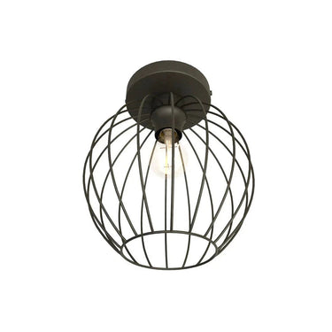 NEST 1-lichts plafondlamp - Zwart frame