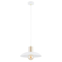 Emibig SPIRIT 1-lichts hanglamp - Wit met gouden accent
