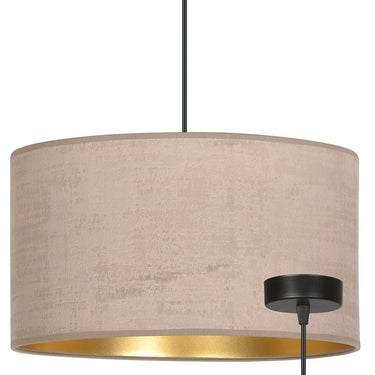 HILDE 1-lichts hanglamp - Roze fluweel