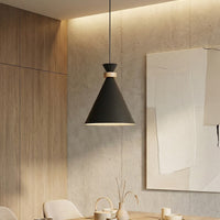 Zero hanglamp hout 1-lichts zwart