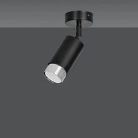 Emibig HIRO 1-lichts plafondlamp - Zwart chroom