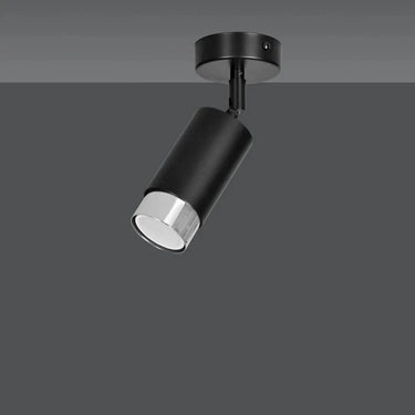 HIRO 1-lichts plafondlamp - Zwart chroom