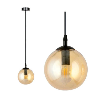 COSMO 1-lichts hanglamp - Amber glas
