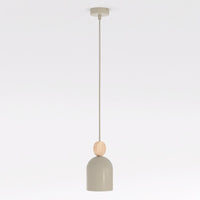 Mesi hanglamp hout 1-lichts mokka