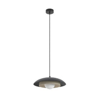 Emibig SKIN 1-lichts hanglamp - Wit glas - Zwart frame - Mooier Thuis