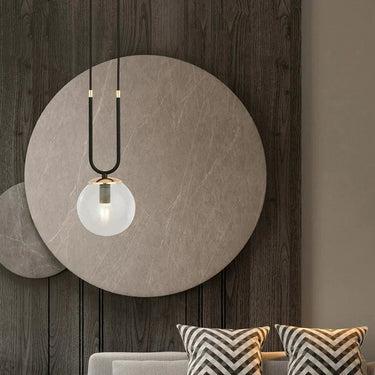 GLAM 1-lichts hanglamp – Transparant/zwart