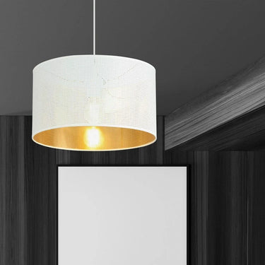 ASTON 1-lichts hanglamp - Wit goud