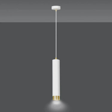 KIBO 1-lichts hanglamp - Wit met goud