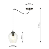 Emibig LEVEL 1-lichts hanglamp - Helder glas - Mooier Thuis