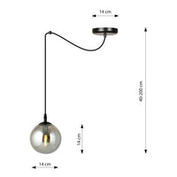 Emibig GIGI 1-lichts hanglamp - Smoked glas - Mooier Thuis