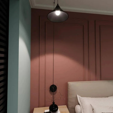 ABRAMO 1-lichts hanglamp - Zwart