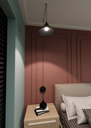 ABRAMO 1-light pendant lamp - Black