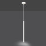 SELTER 1-lichts hanglamp - Wit hanglamp met buisvorm - sfeervol in een Minimalistisch interieur