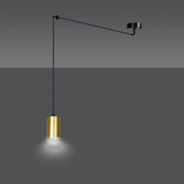 TRAKER 1-lichts hanglamp - Zwart goud
