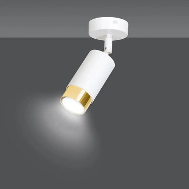 HIRO 1-lichts plafondspot - Wit goud