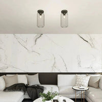 Emibig BARN 1-lichts plafondlamp - Zwart metaal draadkap - Mooier Thuis