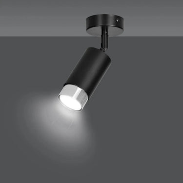 HIRO 1-lichts plafondlamp - Zwart chroom