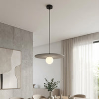 Calma hanglamp wit glas 1-lichts grijs