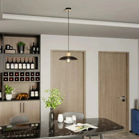 Emibig KOBE 1-lichts hanglamp - Zwart met hout - Mooier Thuis