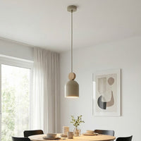 Mesi hanglamp hout 1-lichts mokka