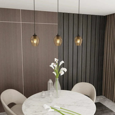 ISTAR 1-lichts hanglamp - Amber glas