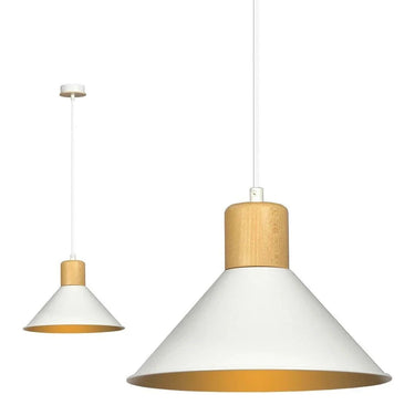ROWEN 1-lichts hanglamp - Wit
