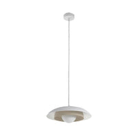 Emibig SKIN 1-lichts hanglamp – mokka/wit - Mooier Thuis