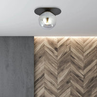 Emibig PLAZA 1-lichts plafondlamp - Smoked glas - Mooier Thuis