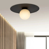 Emibig SOLAR 1-lichts plafondlamp - Wit glas